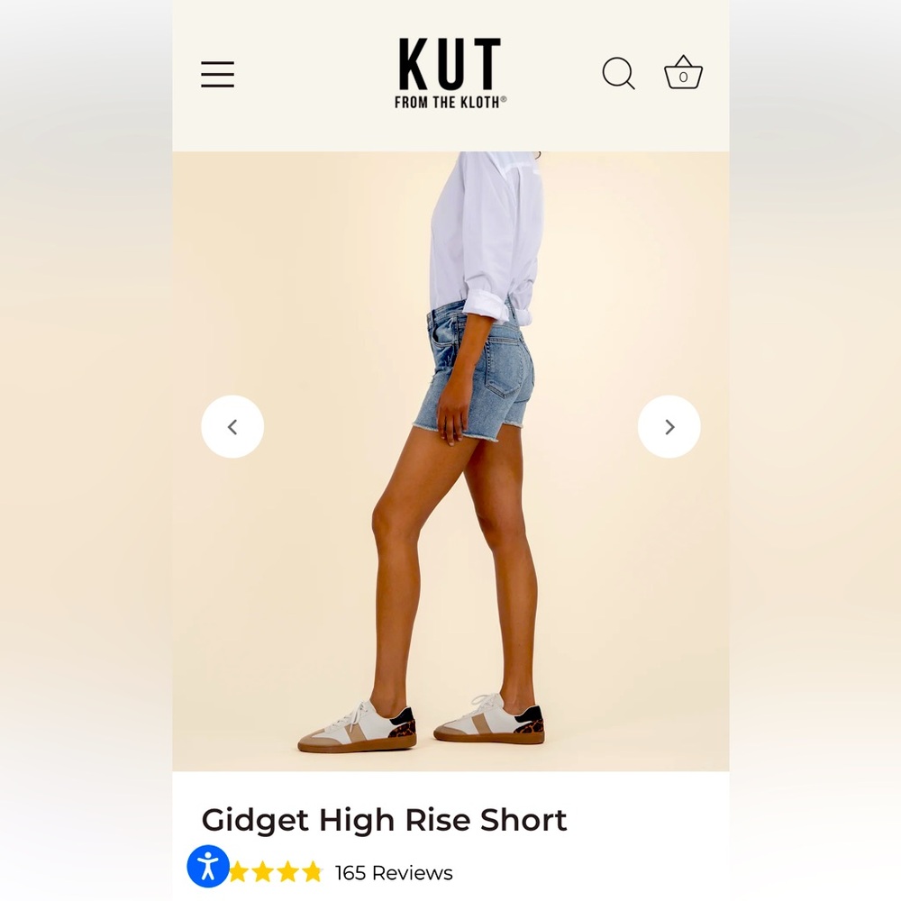 Kut from the Kloth High Rise Shorts Size 8